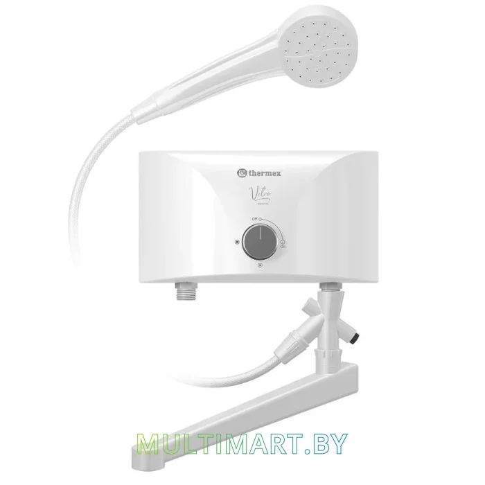 Водонагреватель Thermex Vetro 5500 Combi (кран+душ)